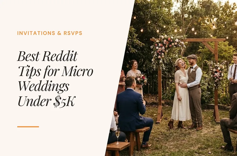 15 Best Reddit Tips for Micro Weddings Under $5K