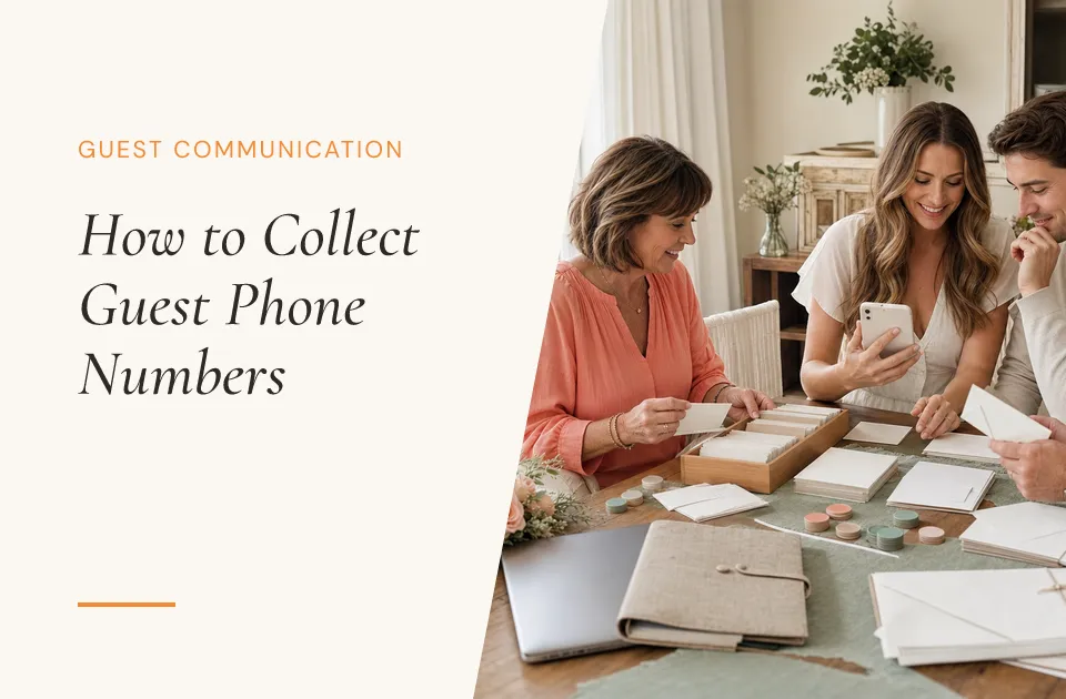 How to Collect Phone Numbers for Your Wedding Guest List