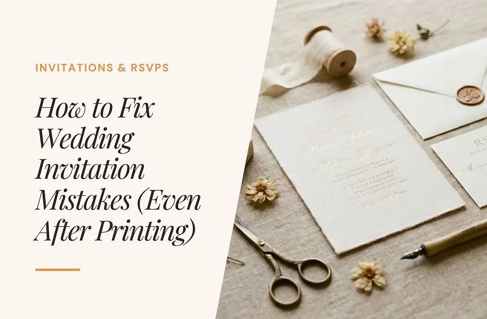 How to Fix Wedding Invitation Mistakes (Even After Printing)